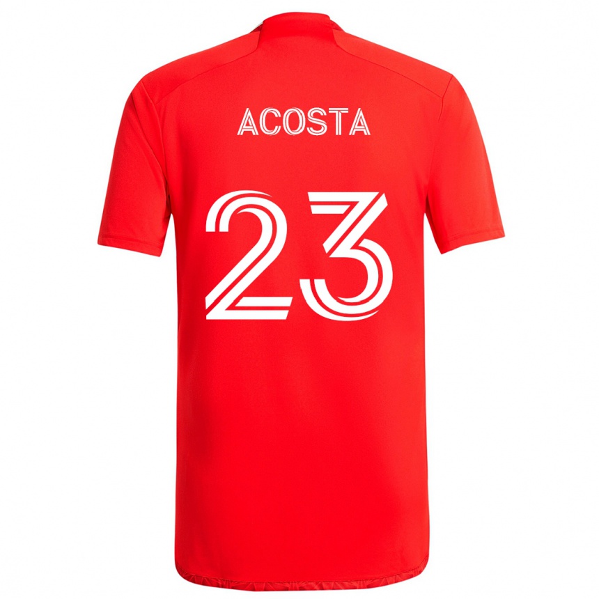 Men Football Kellyn Acosta #23 Red White Home Jersey 2024/25 T-Shirt Nz