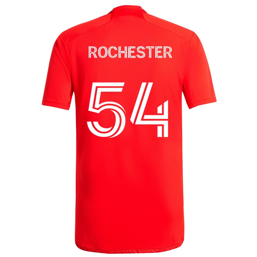 Men Football Lamonth Rochester #54 Red White Home Jersey 2024/25 T-Shirt Nz