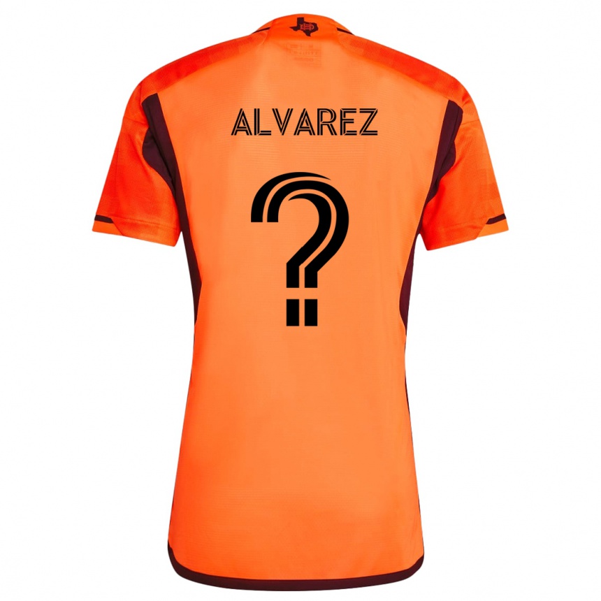 Men Football Gianmarco Alvarez #0 Orange Black Home Jersey 2024/25 T-Shirt Nz