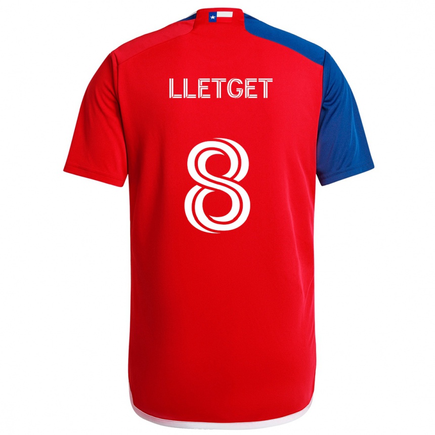 Men Football Sebastian Lletget #8 Blue Red Home Jersey 2024/25 T-Shirt Nz