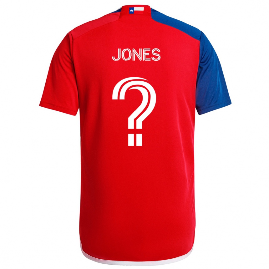 Men Football Jordan Jones #0 Blue Red Home Jersey 2024/25 T-Shirt Nz