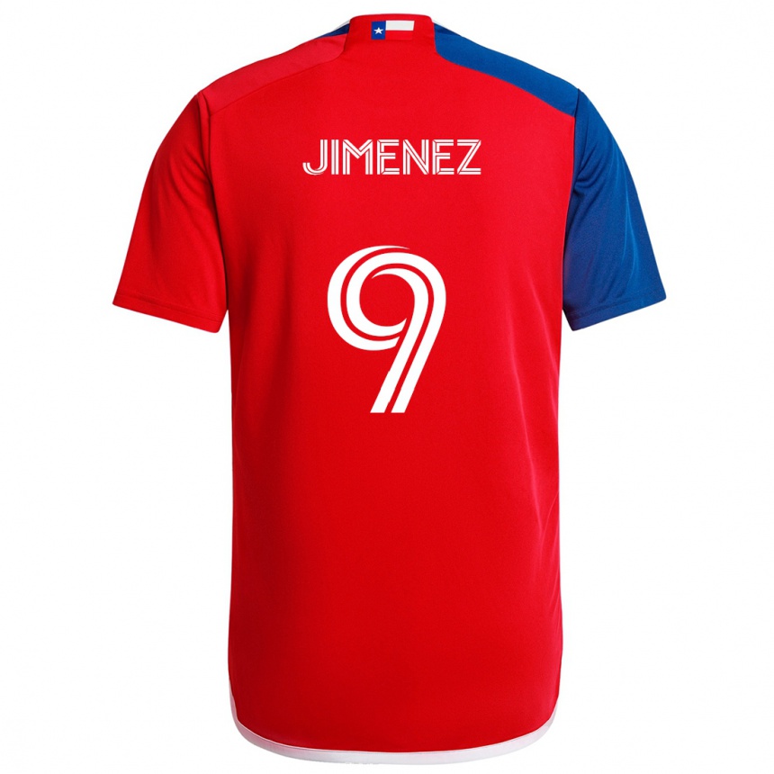 Men Football Jesús Jiménez #9 Blue Red Home Jersey 2024/25 T-Shirt Nz