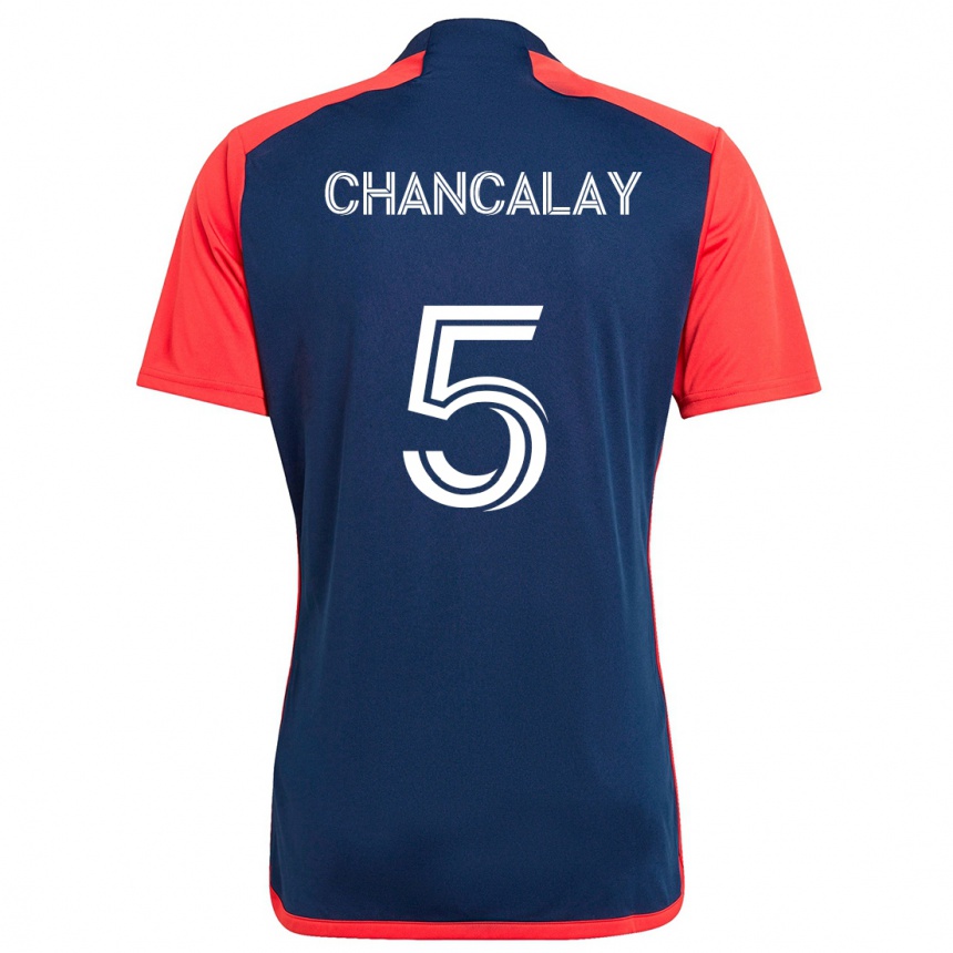 Men Football Tomás Chancalay #5 Blue Red Home Jersey 2024/25 T-Shirt Nz