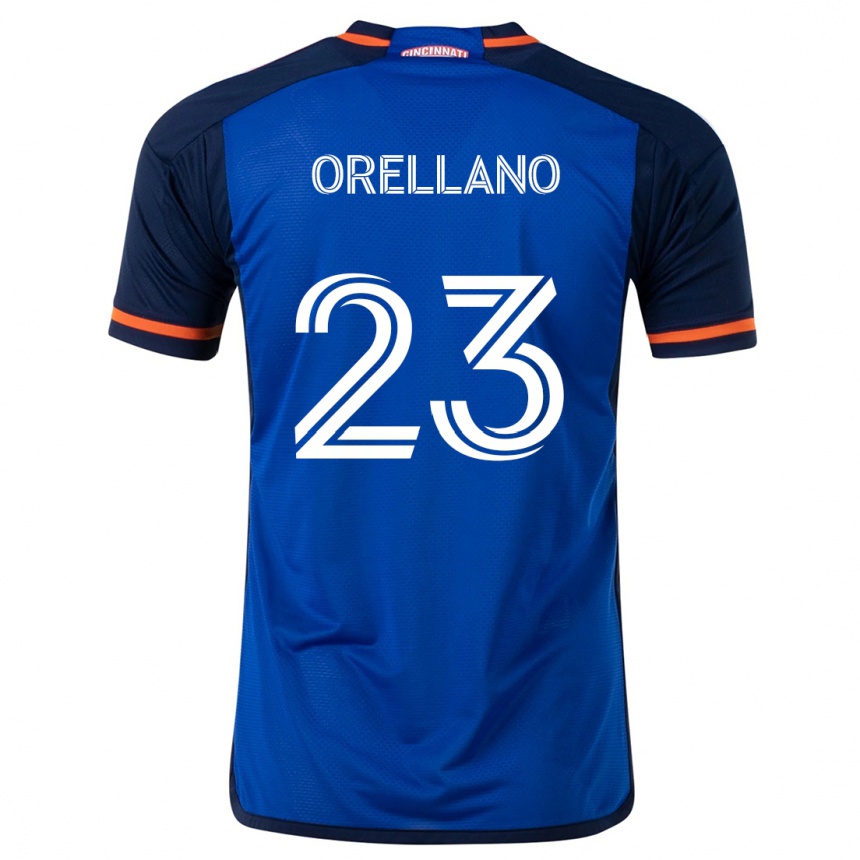 Men Football Luca Orellano #23 Blue White Home Jersey 2024/25 T-Shirt Nz