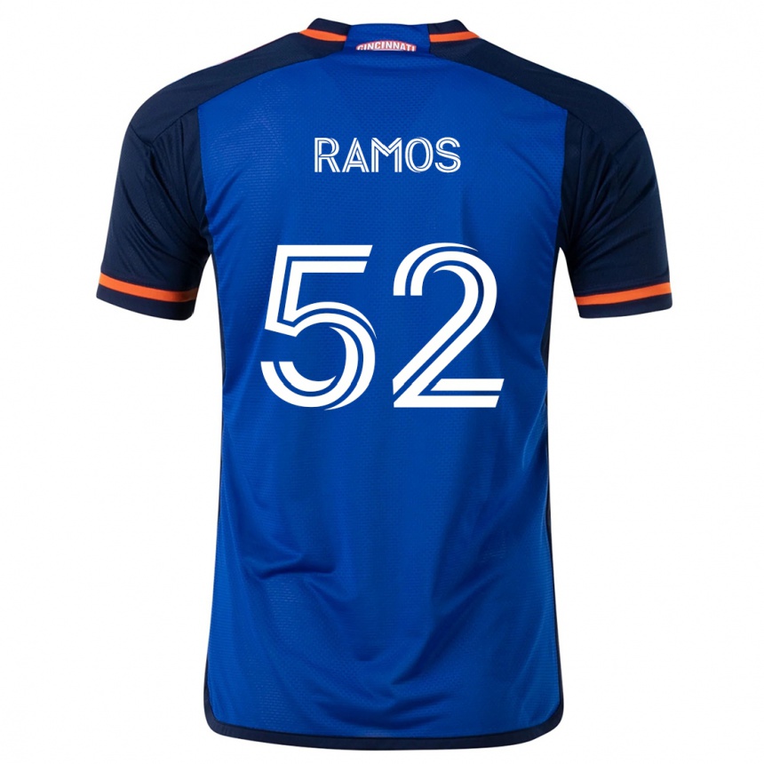 Men Football Yair Ramos #52 Blue White Home Jersey 2024/25 T-Shirt Nz