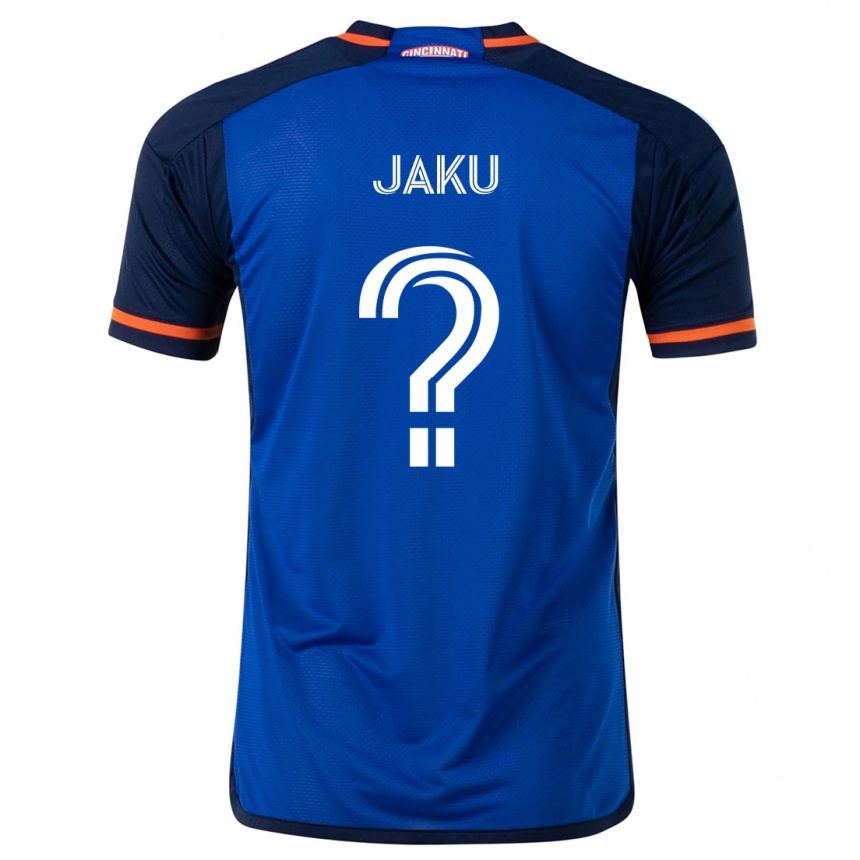 Men Football John Jaku #0 Blue White Home Jersey 2024/25 T-Shirt Nz