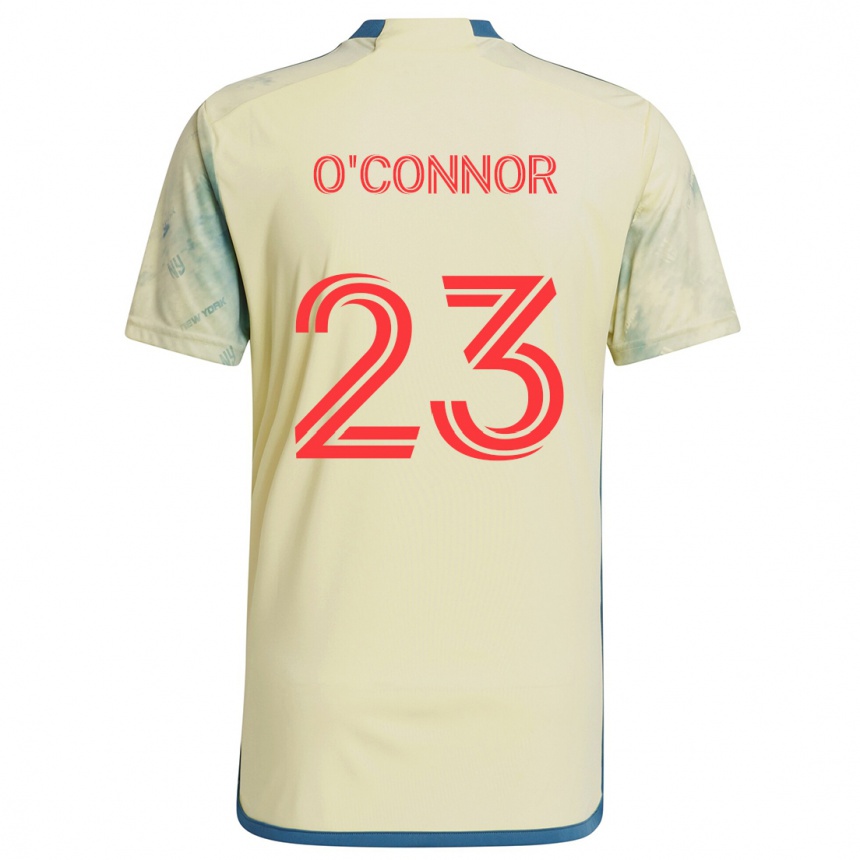 Men Football Aidan O'connor #23 Yellow Red Blue Home Jersey 2024/25 T-Shirt Nz