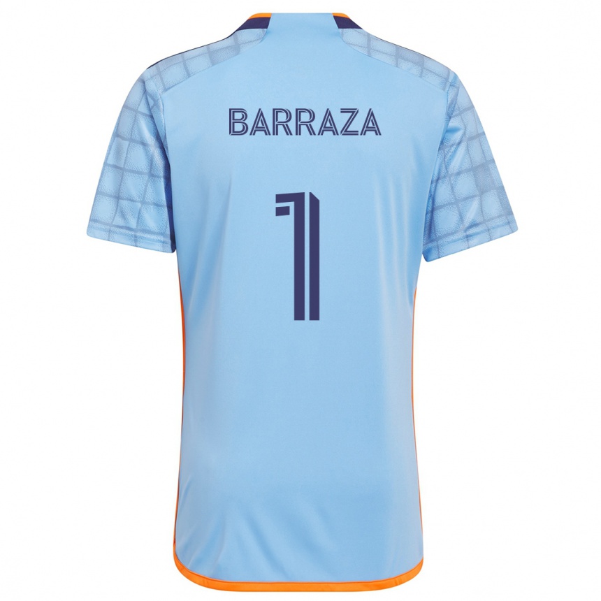 Men Football Luis Barraza #1 Blue Orange Home Jersey 2024/25 T-Shirt Nz