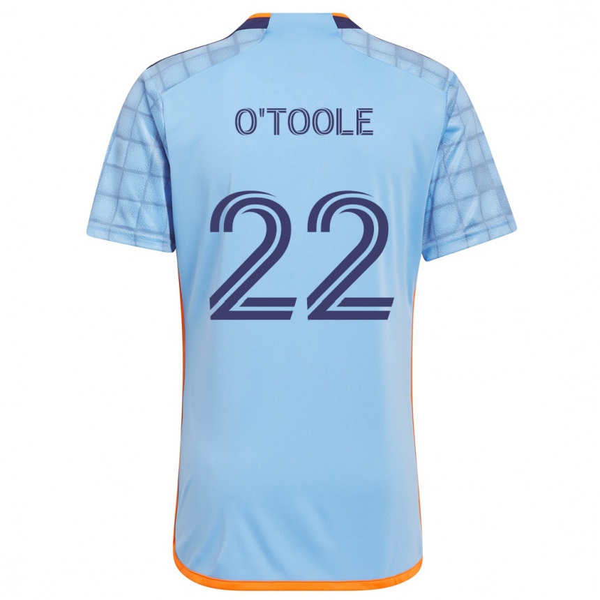 Men Football Kevin O'toole #22 Blue Orange Home Jersey 2024/25 T-Shirt Nz