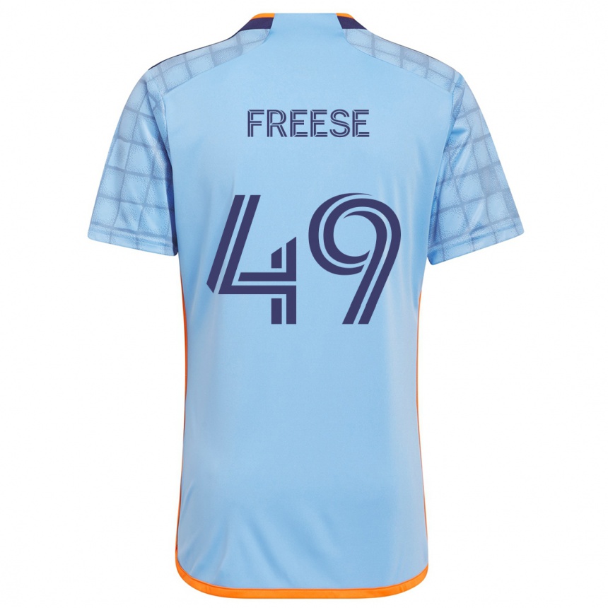 Men Football Matt Freese #49 Blue Orange Home Jersey 2024/25 T-Shirt Nz