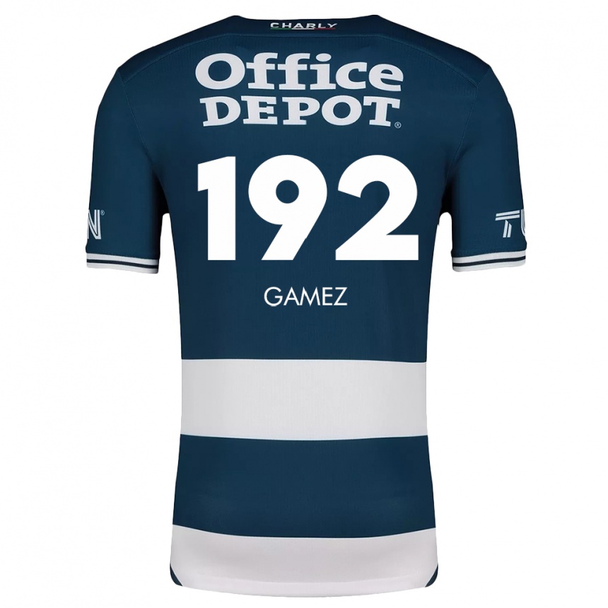 Men Football Jonathan Gámez #192 Blue White Home Jersey 2024/25 T-Shirt Nz