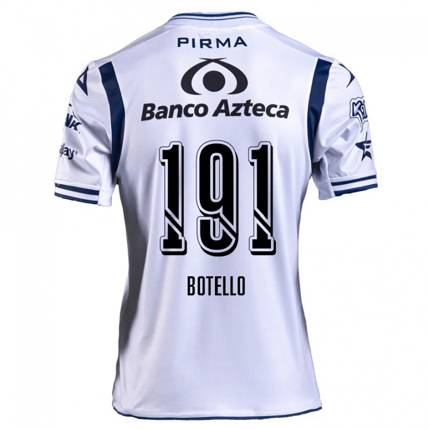 Men Football Octavio Botello #191 White Navy Blue Home Jersey 2024/25 T-Shirt Nz