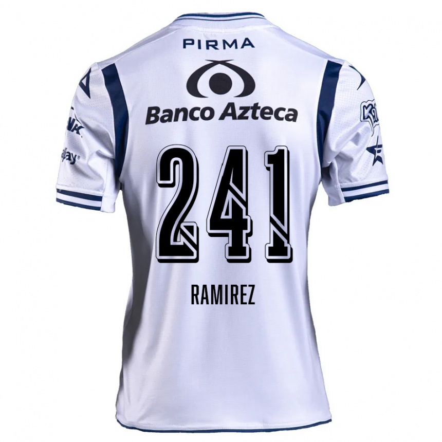 Men Football Eduardo Ramírez #241 White Navy Blue Home Jersey 2024/25 T-Shirt Nz