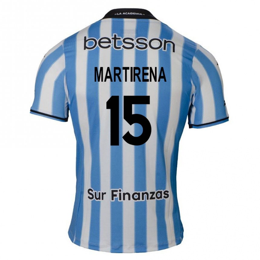 Men Football Gastón Martirena #15 Blue White Black Home Jersey 2024/25 T-Shirt Nz