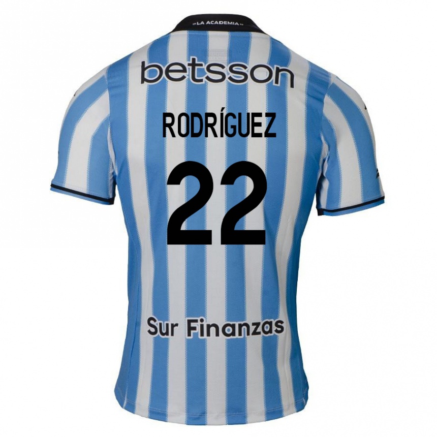 Men Football Baltasar Rodríguez #22 Blue White Black Home Jersey 2024/25 T-Shirt Nz