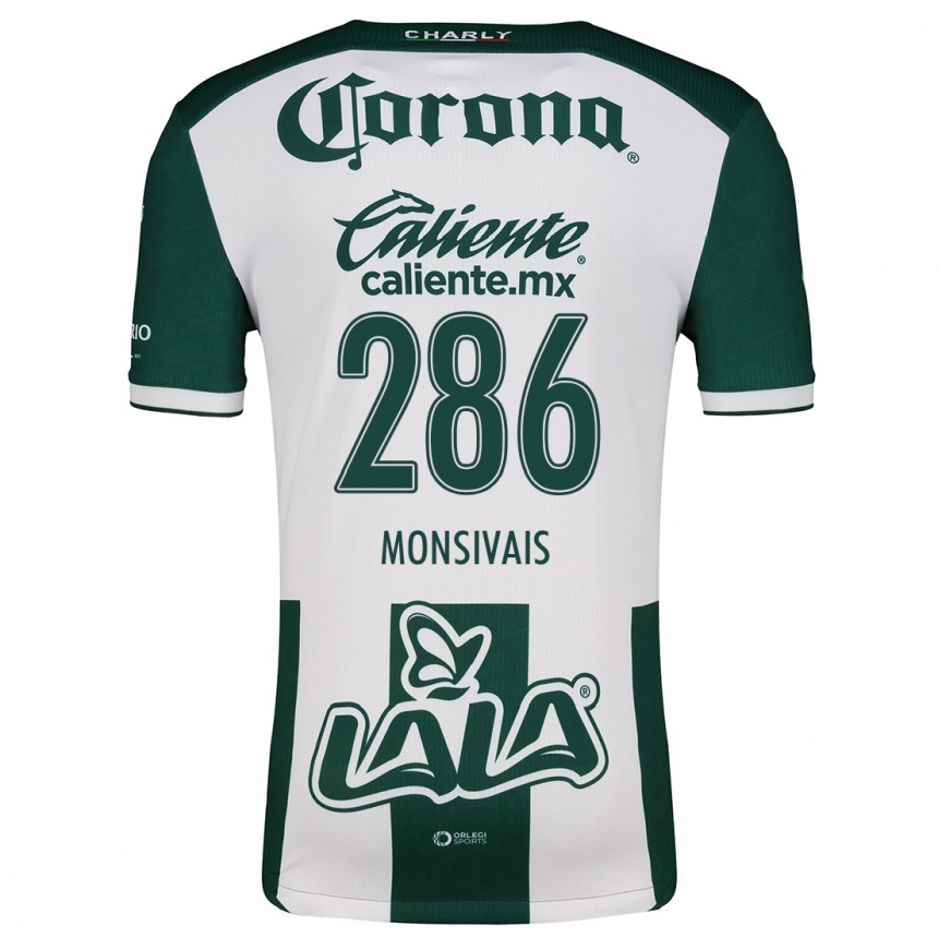 Men Football Giovani Monsivais #286 Green White Home Jersey 2024/25 T-Shirt Nz