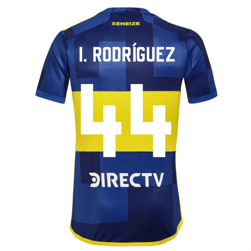 Men Football Ignacio Rodríguez #44 Blue Yellow Home Jersey 2024/25 T-Shirt Nz