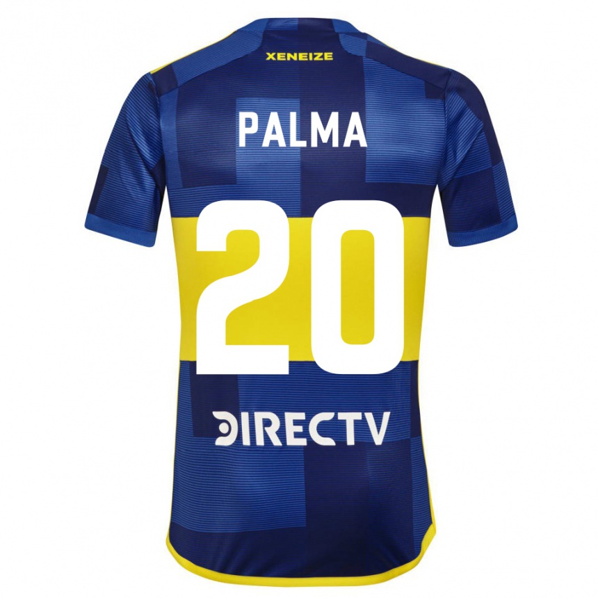 Men Football Lucas Palma #20 Blue Yellow Home Jersey 2024/25 T-Shirt Nz