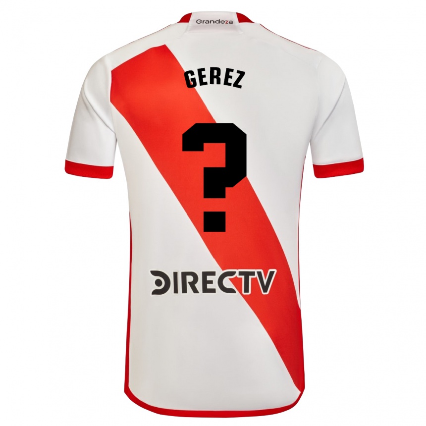 Men Football Dylan Gerez #0 White Red Home Jersey 2024/25 T-Shirt Nz