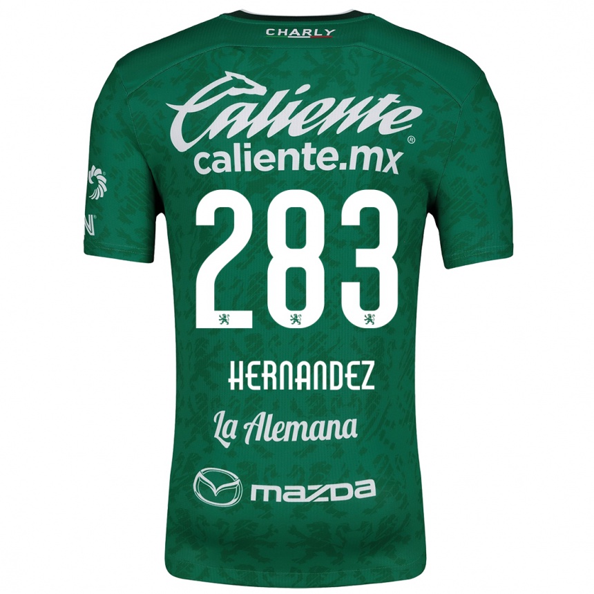 Men Football Karin Hernández #283 Green White Home Jersey 2024/25 T-Shirt Nz