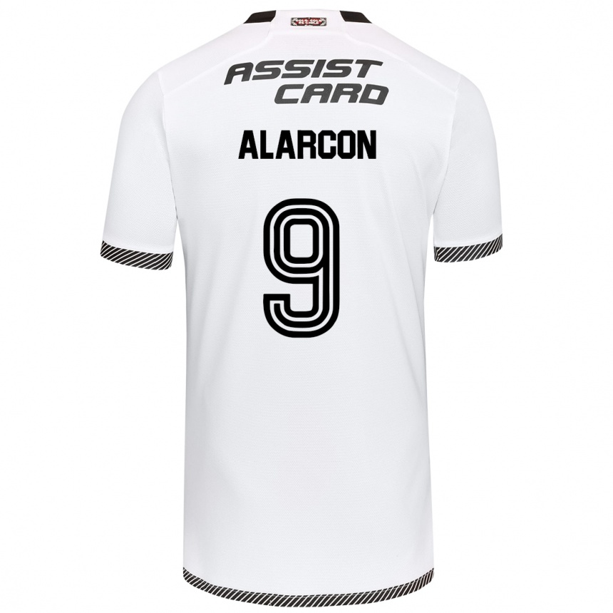 Men Football Cristian Alarcón #9 White Black Home Jersey 2024/25 T-Shirt Nz