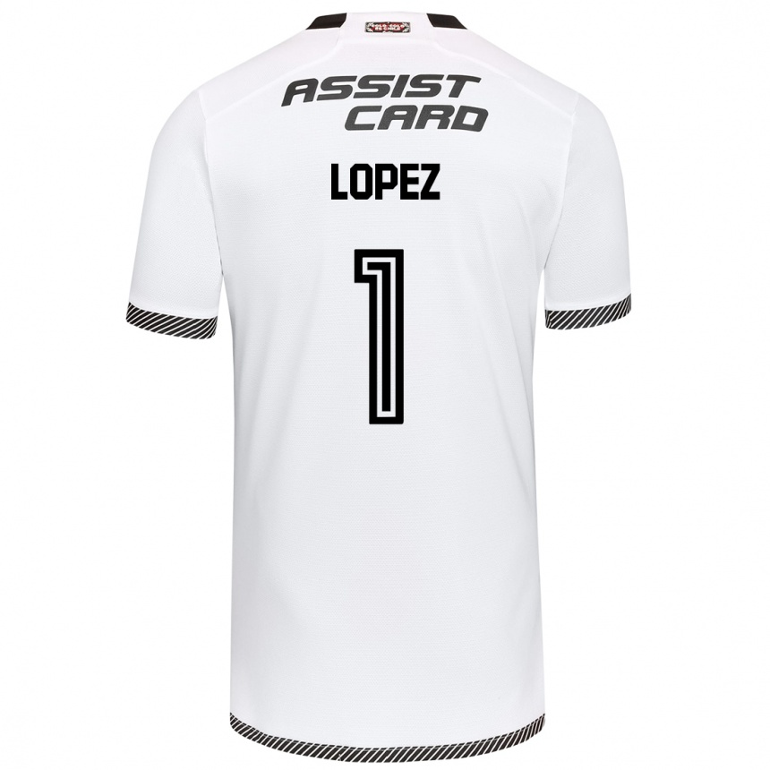 Men Football Yessenia López #1 White Black Home Jersey 2024/25 T-Shirt Nz