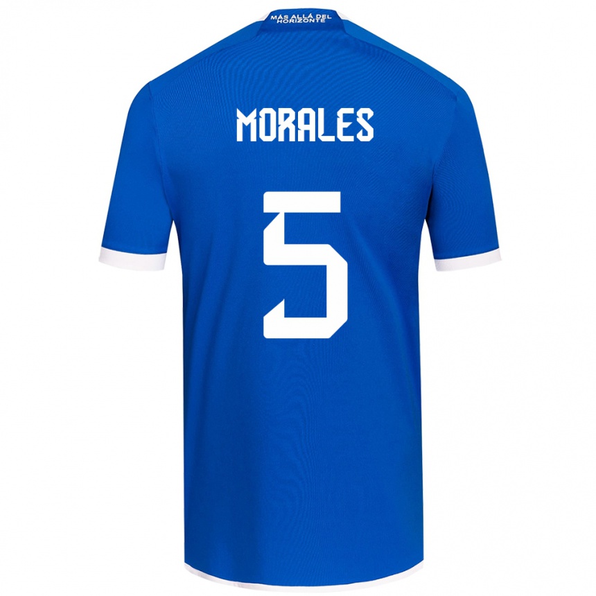 Men Football Mariana Morales #5 Blue White Home Jersey 2024/25 T-Shirt Nz