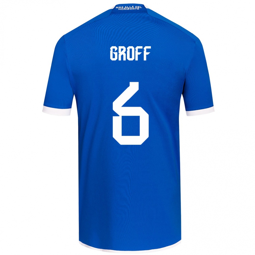 Men Football Llanka Groff #6 Blue White Home Jersey 2024/25 T-Shirt Nz