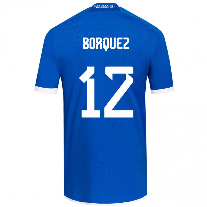 Men Football Gabriela Bórquez #12 Blue White Home Jersey 2024/25 T-Shirt Nz