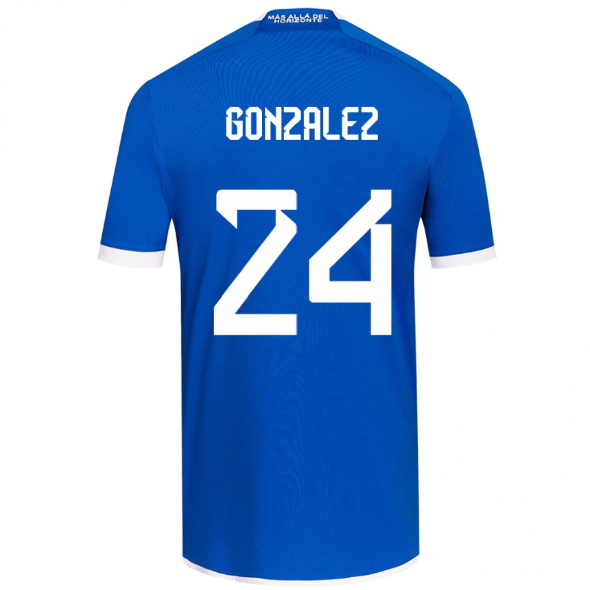 Men Football Emma González #24 Blue White Home Jersey 2024/25 T-Shirt Nz