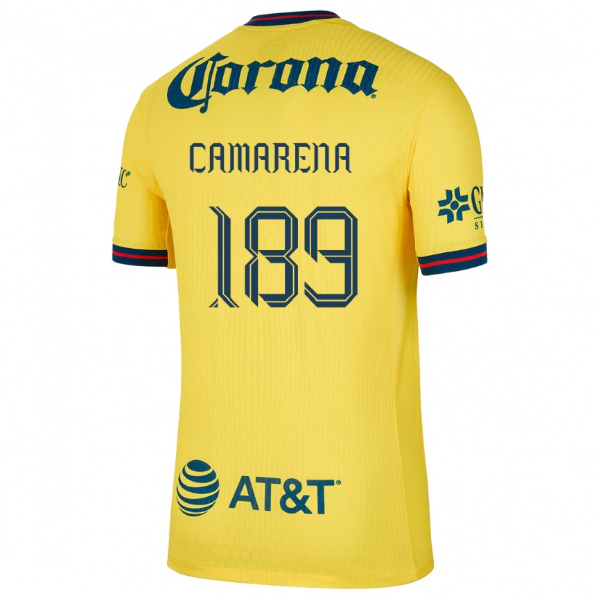 Men Football Luis Camarena #189 Yellow Blue Home Jersey 2024/25 T-Shirt Nz