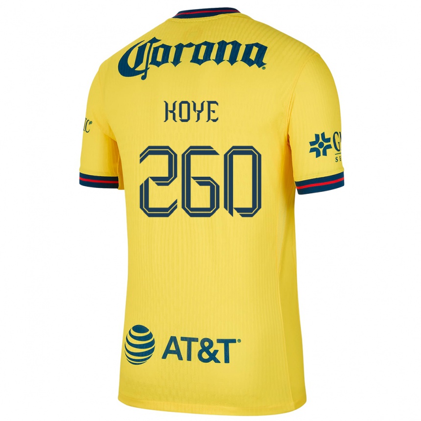 Men Football Julián Koye #260 Yellow Blue Home Jersey 2024/25 T-Shirt Nz