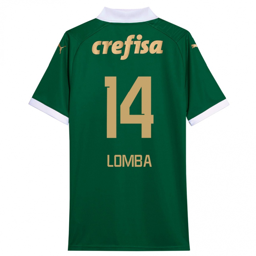 Men Football Marcelo Lomba #14 Green White Home Jersey 2024/25 T-Shirt Nz