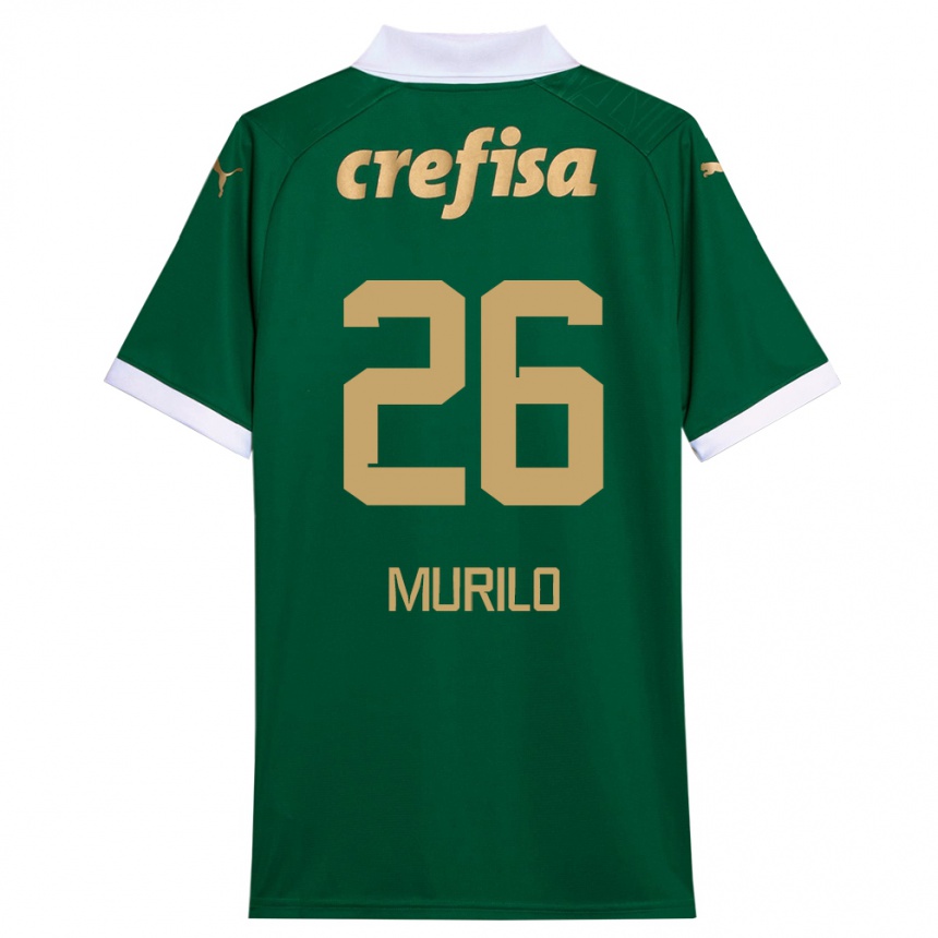 Men Football Murilo #26 Green White Home Jersey 2024/25 T-Shirt Nz