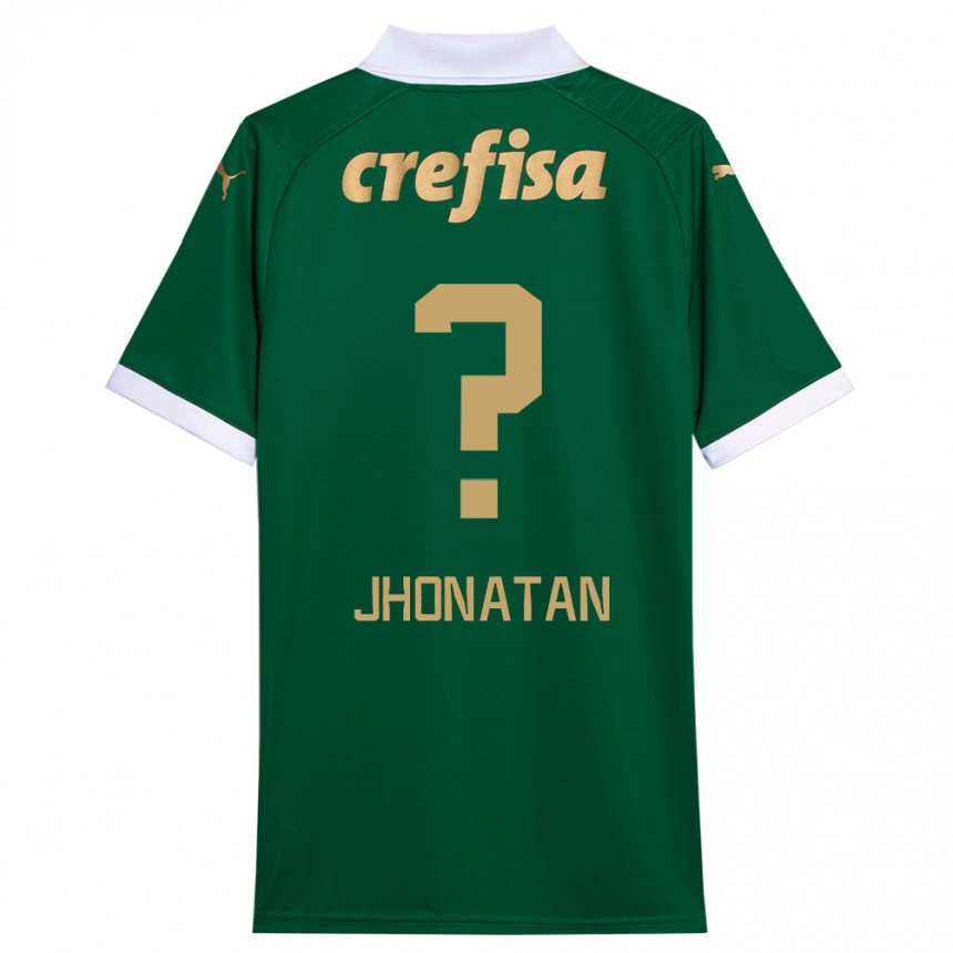 Men Football Jhonatan #0 Green White Home Jersey 2024/25 T-Shirt Nz