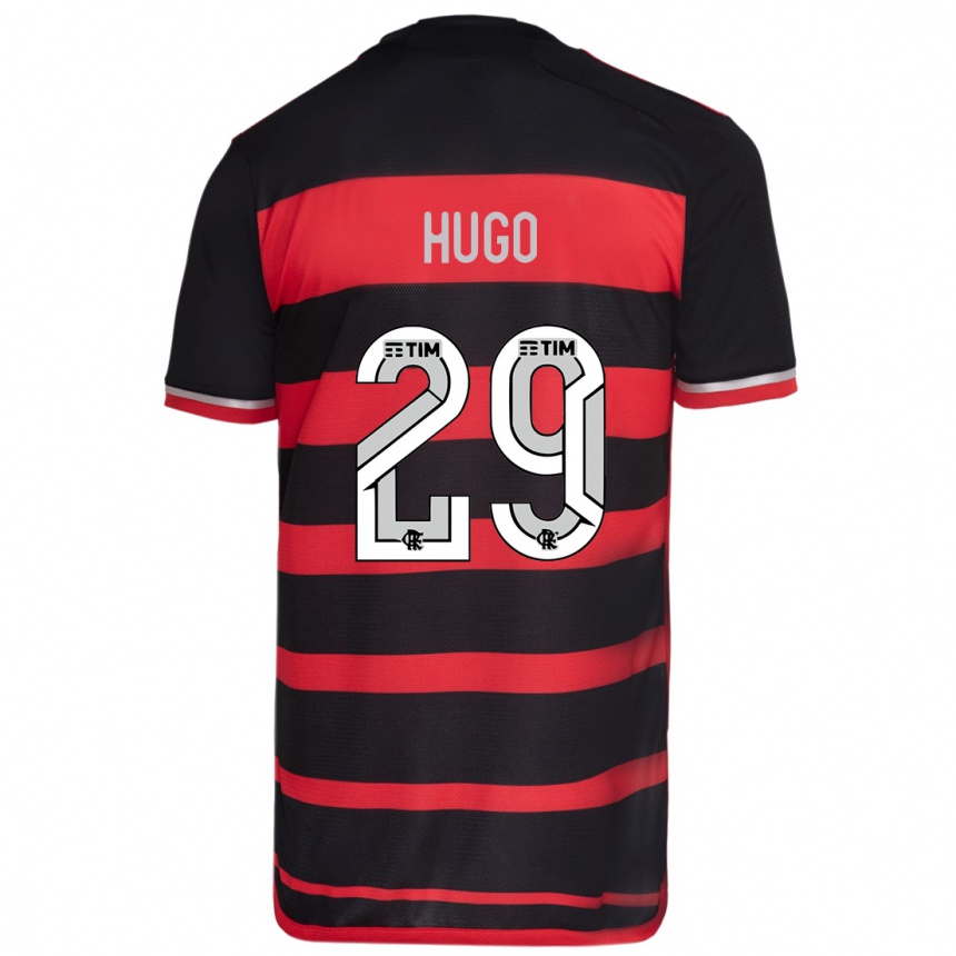 Men Football Victor Hugo #29 Red Black Home Jersey 2024/25 T-Shirt Nz