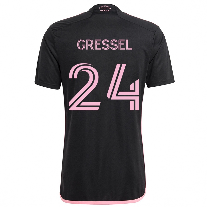 Men Football Julian Gressel #24 Black Away Jersey 2024/25 T-Shirt Nz