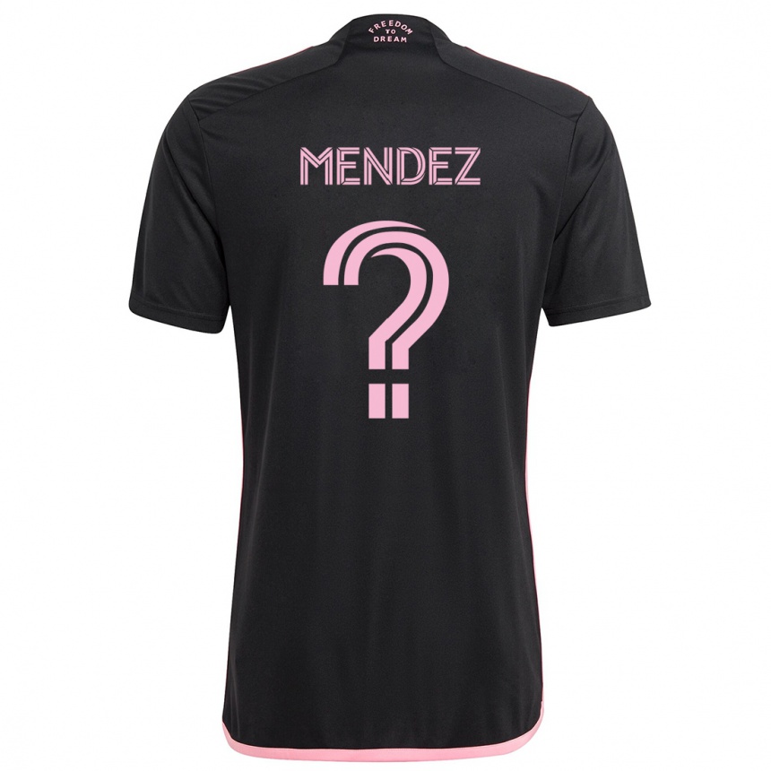 Men Football Dylan Mendez #0 Black Away Jersey 2024/25 T-Shirt Nz