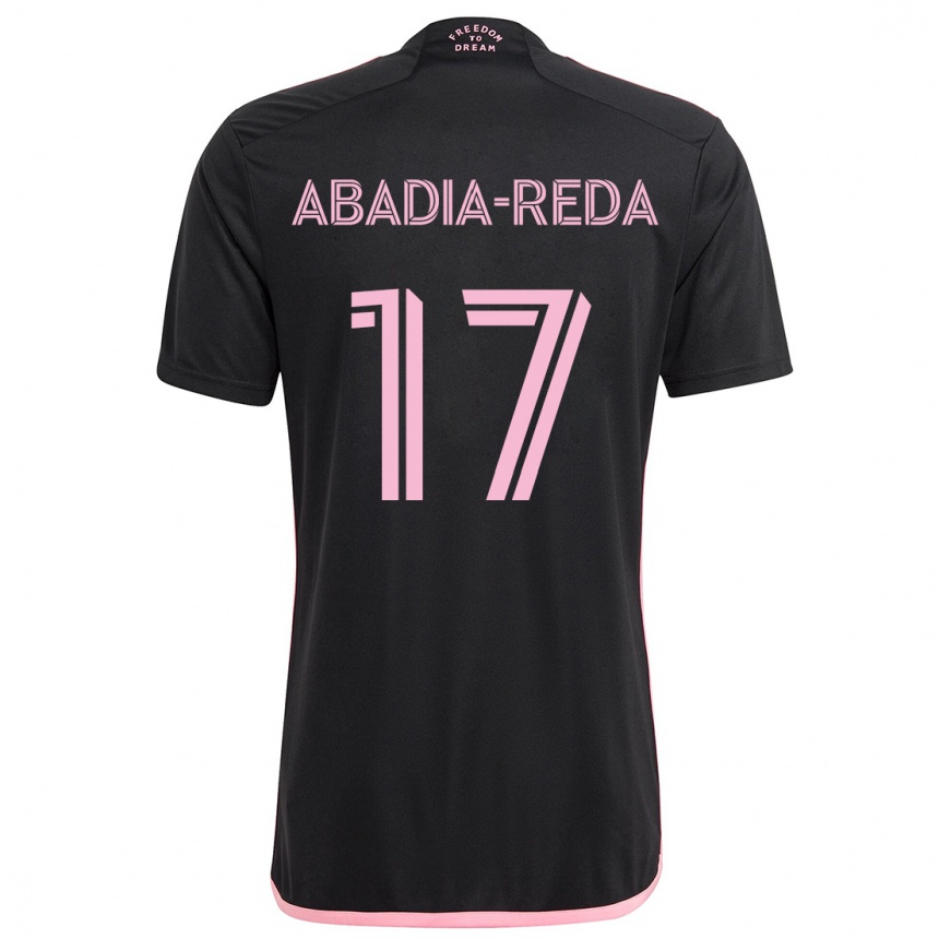 Men Football Ezequiel Abadia-Reda #17 Black Away Jersey 2024/25 T-Shirt Nz