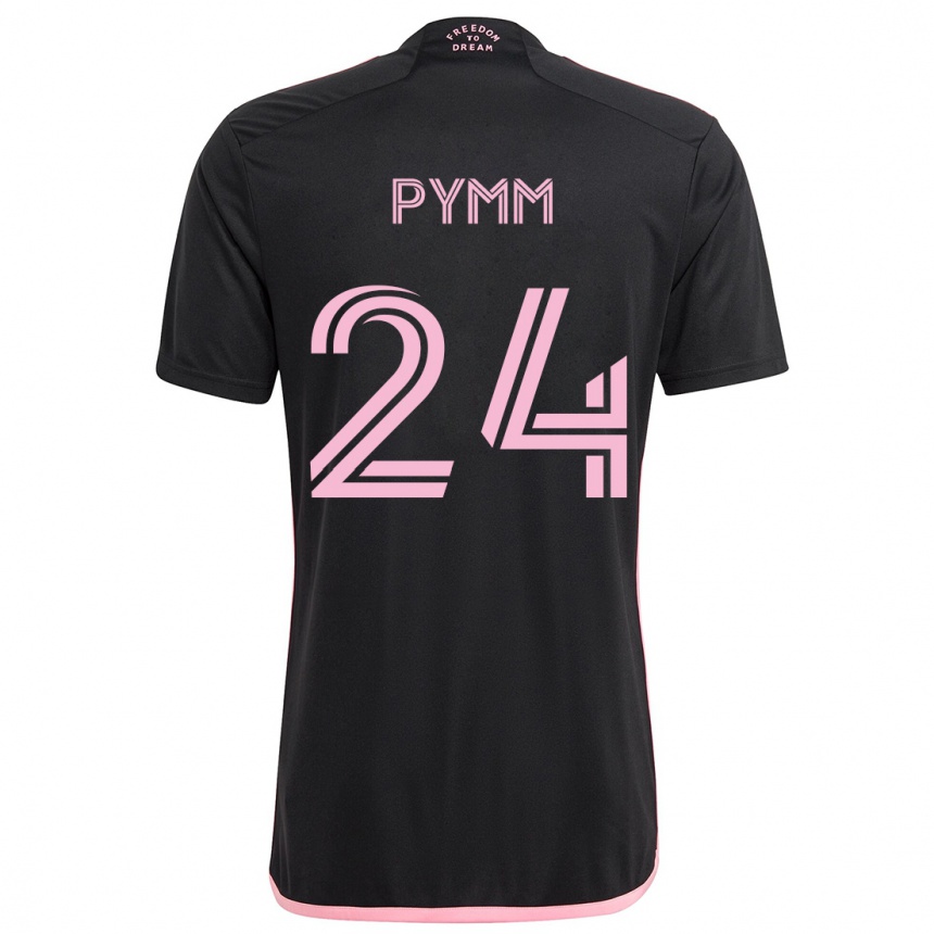 Men Football Jack Pymm #24 Black Away Jersey 2024/25 T-Shirt Nz