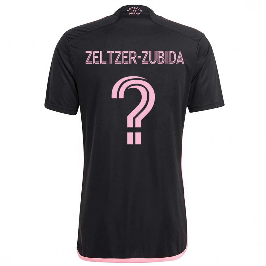 Men Football Idoh Zeltzer-Zubida #0 Black Away Jersey 2024/25 T-Shirt Nz