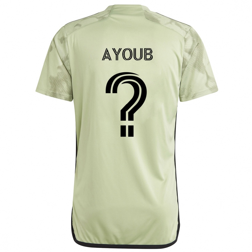 Men Football Ryan Ayoub #0 Light Green Away Jersey 2024/25 T-Shirt Nz