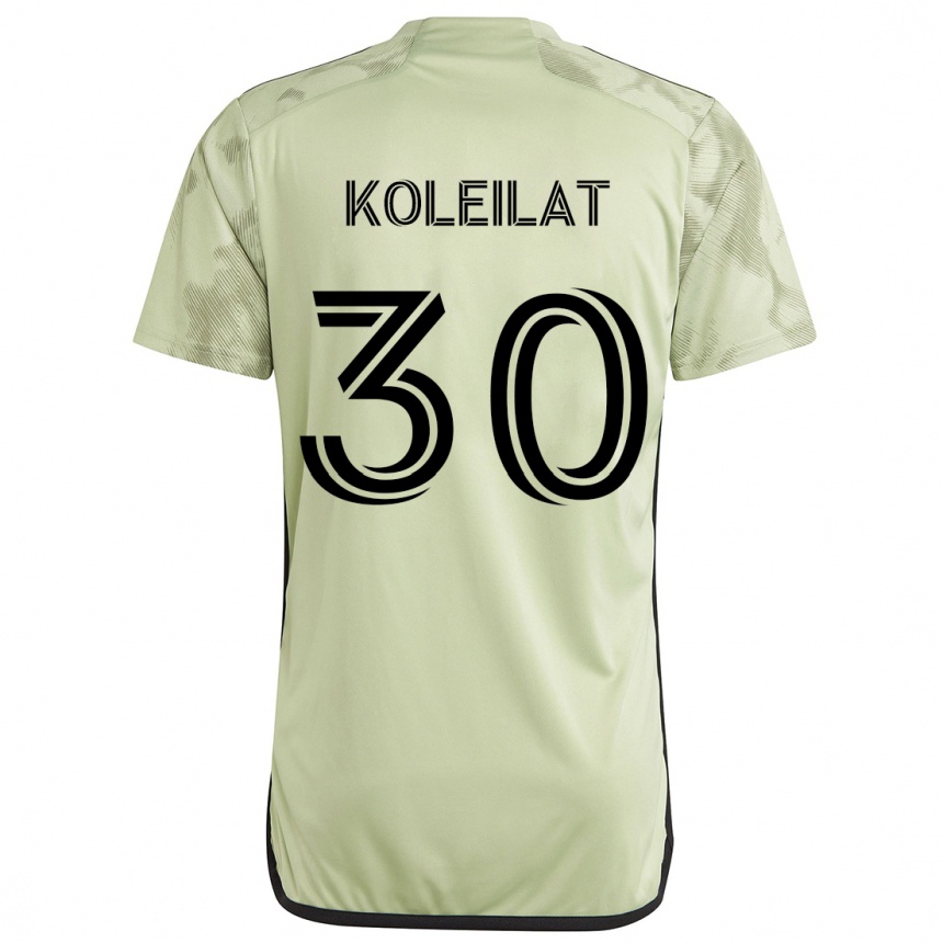 Men Football Jassem Koleilat #30 Light Green Away Jersey 2024/25 T-Shirt Nz