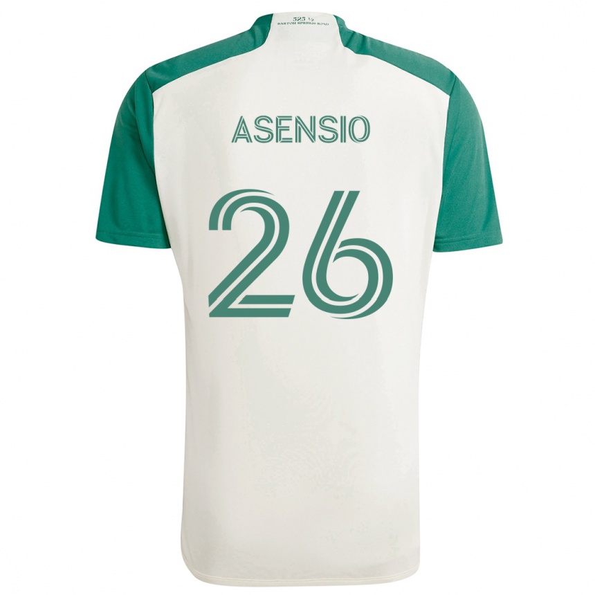 Men Football Charlie Asensio #26 Tan Green Away Jersey 2024/25 T-Shirt Nz