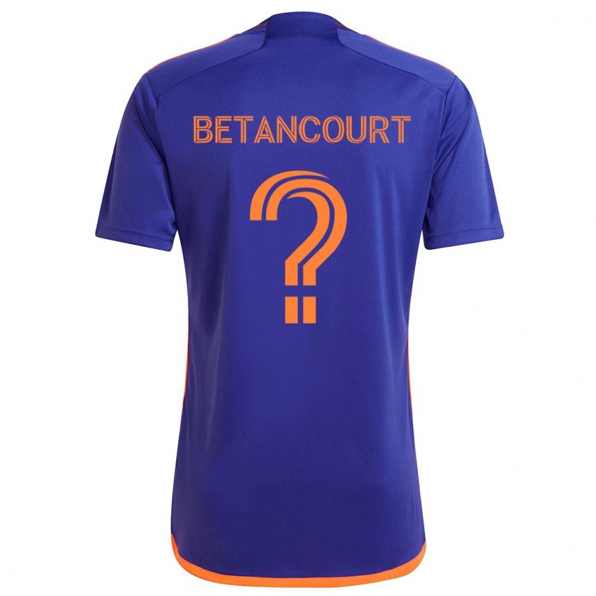 Men Football Noah Betancourt #0 Purple Orange Away Jersey 2024/25 T-Shirt Nz