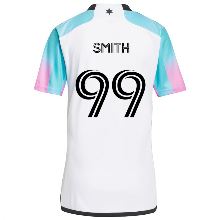 Men Football Jordan Adebayo-Smith #99 White Blue Black Away Jersey 2024/25 T-Shirt Nz