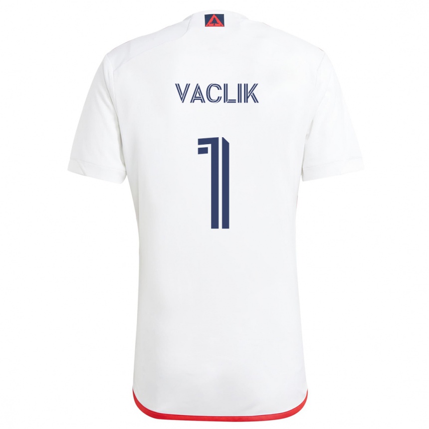 Men Football Tomas Vaclik #1 White Red Away Jersey 2024/25 T-Shirt Nz