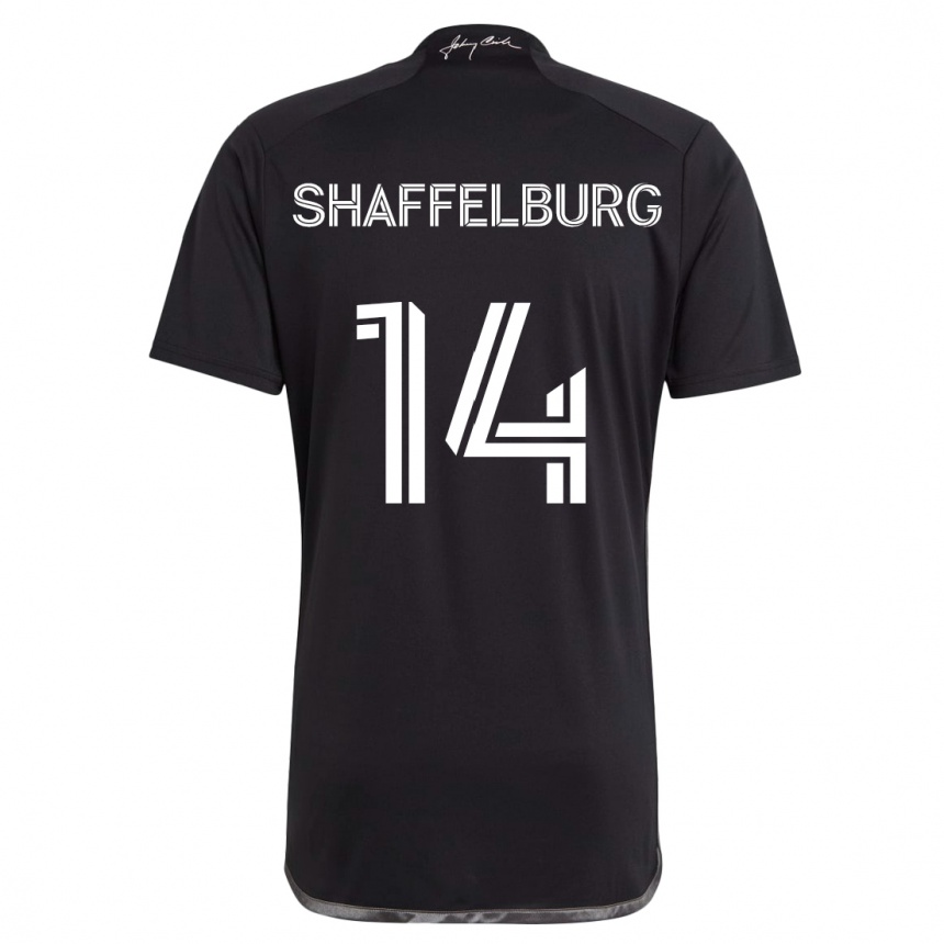 Men Football Jacob Shaffelburg #14 Black Away Jersey 2024/25 T-Shirt Nz