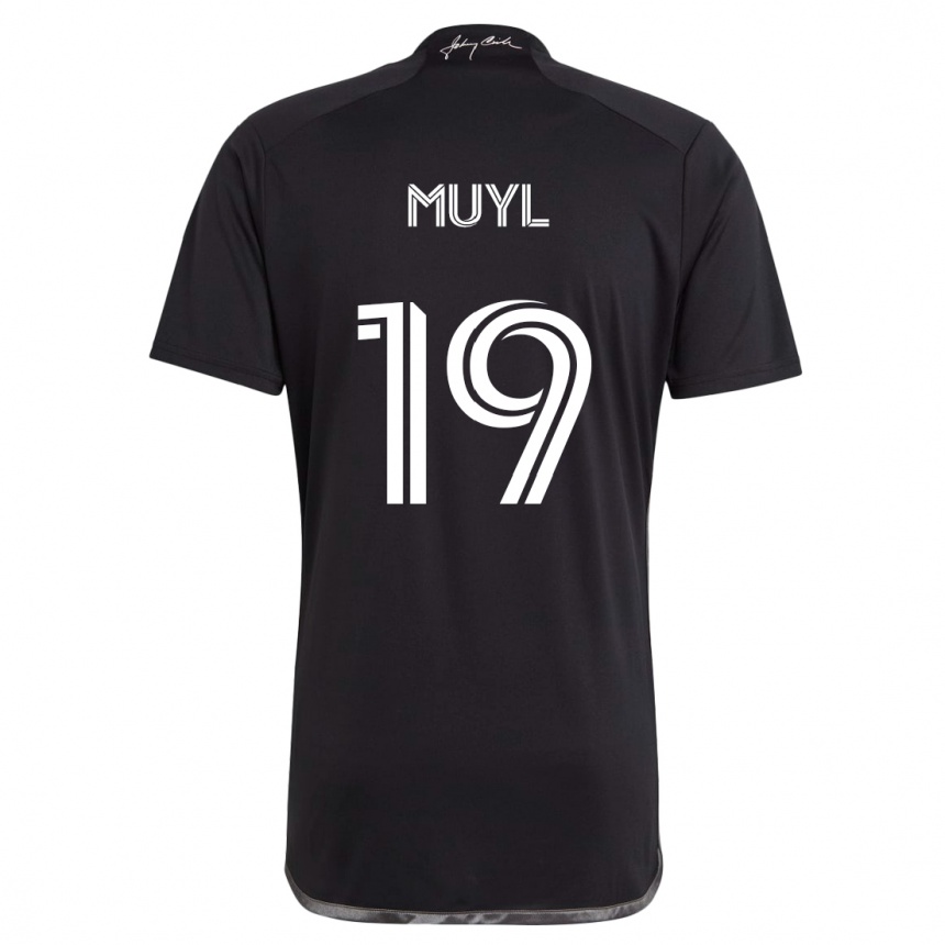 Men Football Alex Muyl #19 Black Away Jersey 2024/25 T-Shirt Nz