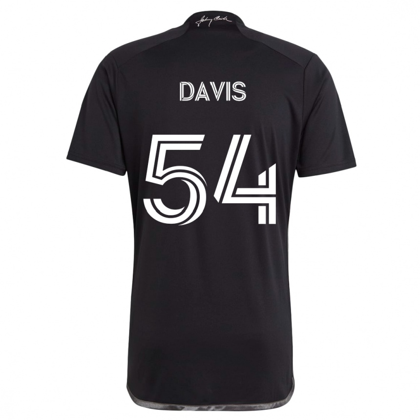 Men Football Sean Davis #54 Black Away Jersey 2024/25 T-Shirt Nz